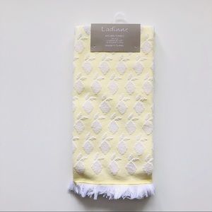 Ladinne Lemon Yellow Turkish Kitchen Towels  2